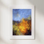 Composition: Ochre, No. 1 – abstract art print in blue and russet