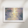 Composition: Pearl, No. 1 – abstract art print in beige and purple