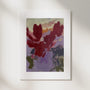 Composition: Plum, No. 1 – abstract art print in dusty pink and olive green