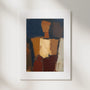 Figure Study, No. 2 – figurative art print in dusty blue and ochre