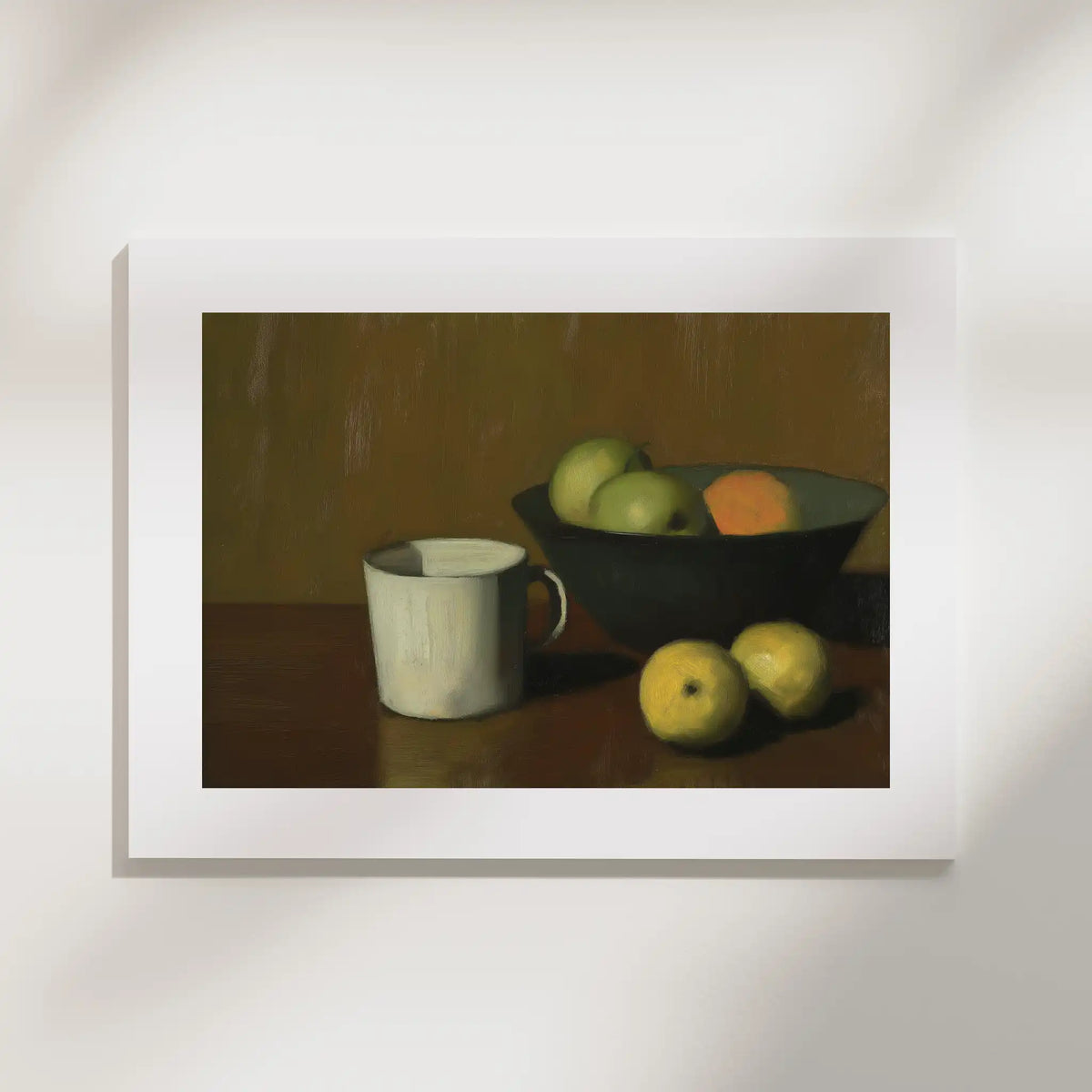 Mug, No. 1 – still life art print in beige and brown